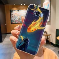 Dėklas Samsung Galaxy S8 Plus S 8 Telefonui Drugelių Raštai Minkštas Plonas TPU Skaidrus Silikoninis Coque Samsung S8 S8+ Fundas S8 gray