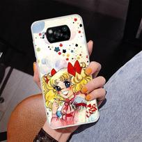 Anime Candy Phone Case For Xiaomi Poco X7 X6 X5 Pro F7 Ultra Redmi 15C 15 13C 13 12C 12 10 10A 10C 9 9A 9C 9T Cover Poco X7 X6 X Redmi 12C black