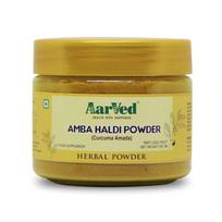 Pure & Natural Edible Amba Haldi Powder 200g Jar (Pack of 1) Mango Ginger (Kasturi Haldi)Wild Turmeric (Curcuma Aromatica) for Herbal Drink | No brown