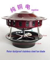 Pure Copper Motor Chimney Fan: Anti-Backdraft Smoke Extractor for Fire Pits & Boilers – Free Shipping gray
