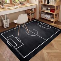 Football Printed Area Carpet Suitable for Bedrooms Living Rooms and Home Decor Mats Suitable for Bedside and Office Chair Use 40x60cm brown