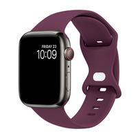 Popular Silicone Strap for Smartwatch and Apple Watch 42/44/45mm Sports Leisure Ultra Series 10 9 8 7 6 5 SE 42/44/45 mm black