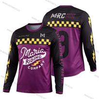 Maria Motorcycles Riding Enduro Racing Jersey Mtb Shirt Downhill T-Shirt Motocross Mx Sportwear Mountain Bike Clothing 6XL red