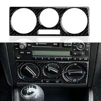 For VW Jetta A4 Bora Golf IV MK4 R32 GTI Variant (1997-2005) Car Steering Wheel Panel, Carbon Fiber Interior Sticker. style 12 gray