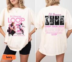2026 Ed Sheeran Tour Summer Unisexs And Unisexs Pure Cotton Tshirts Comfortable Breathable High Quality Ins Y2k M pink
