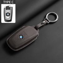 Atnaujintas minkštos odos automobilio rakto dėklas BMW 1, 3, 5, 7 serijoms 320i, 530i, 550i F20, F15, F16, F48, G20, G30, G01, G02, G05, G11 X1, X3, X4, X5, X6 qa0 black
