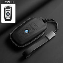 Atnaujintas minkštos odos automobilio rakto dėklas BMW 1, 3, 5, 7 serijoms 320i, 530i, 550i F20, F15, F16, F48, G20, G30, G01, G02, G05, G11 X1, X3, X4, X5, X6 qa0 gray