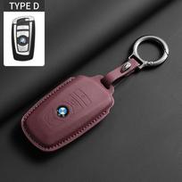 Atnaujintas minkštos odos automobilio rakto dėklas BMW 1, 3, 5, 7 serijoms 320i, 530i, 550i F20, F15, F16, F48, G20, G30, G01, G02, G05, G11 X1, X3, X4, X5, X6 qa0 black