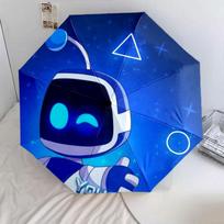 1 PC Automatic Folding Umbrella - ASTRO BOT Custom Name Pattern, Portable & Foldable Design with 8 Ribs, Christmas Birthday Gifts multicolor blue