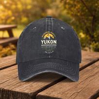 Yukon Outdoor Adventure Printed Baseball Cap Unisex Fashion Duckbill Hat Suitable for Outdoor Sports Fitness Travel And Outing brown