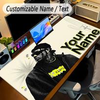 Large Mouse PadTravis Scott Custom Name Text Personalized Desk Mat Non Slip Gaming Pad 40cmx90cm
