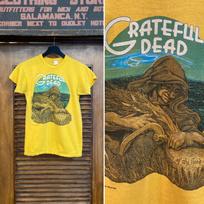 Vintage 1970’s Original “Grateful Dead” 1973 Wake of the Flood Winterhold Productions Rock Band Tee Shirt, Vintage T-Shirt, 70’s Vintage 120 gray