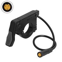 Finger Throttle TT009 Electric Bike 22mm M8 3Pin Thumb Throttle Accurate Speed Control 36V 48V 60V 72V Electric Accelerator black