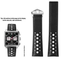Juoda Mėlyna Odinė Laikrodžio Apyrankė TAG HEUER Dirželiui MONACO CARRERA Laikrodžio Dirželis Sulankstomas Sagtis 22MM Tiesus Jungimas 22mm gray