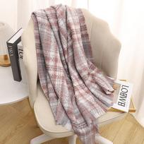 Žiemos Naujas Kašmyro Šalikas Moterims Šiltas Dizainas Kletuotas Šalis Apsiaustas Storas Megztas Pašminos Šalikai Moteriškas Pledukas Bandana 65x183cm gray
