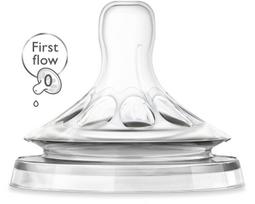 Philips Avent žindukas Natural First Flow, 0 mėn., 2 vnt., SCF657/27