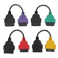 4 vnt. OBD2 skaitytuvo adapterio kabelis ECU nuskaitymo diagnostikos kabelis Pakeitimas Fiat ECU skaitytuvui black