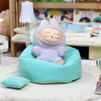 Labubu lėlės sofa V1 V2 V3 17cm pliušinei lėlei Sėdynė PASIDARYK pats drabužių aksesuarai Miela mini sofa-lova Vaikų žaislas Gimtadienio dovana