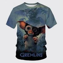 Naujas Mados Komedijos Filmas Animacinis Gremlins 3D Spausdinimo Vyriški Moteriški Marškinėliai Vasariniai Juokingi Šaunūs Harajuku Gatvės Stiliaus Unisex Marškinėliai S gray