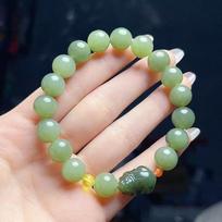 Exquisite Unisex Pixiu Hetian Jade Bracelet - Versatile and Stylish white