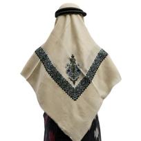 Kvėpuojantis arabiškas šemago šalis Tradicinis žakardo rašto keffiyeh galvos apdangalas vyrams Hijabo galvos apdangalas kasdieniam dėvėjimui beige