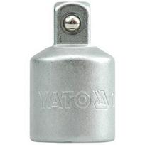 Yato adapteris YT-3853, 27mm, 1/4" (6.3mm), 3/8" (9.5mm), 17mm, CrV 50BV30, chromuotas, satinas, DIN 3121