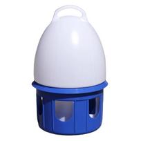 Automatic Bird Waterer Portable Pigeons Water Feeder with Handle Durable Plastic for Doves Drinker Pet Supplies white