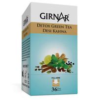 Girnar Detox Desi Kahwa Green Tea Bags - Set Of 36 (Pack Of 2), 260 Gm gray