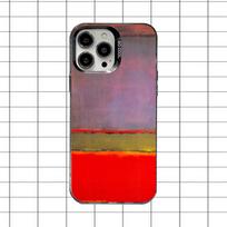 Mark Rothko Art Phone Case For iPhone 16,15,14,13,12,11,8,7,Pro,Max,Plus,Mini,XS,SE Anti Fall Black Matte Hard iPhone16pro gray
