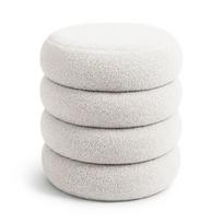 Pufas Akord Snuggo, baltas