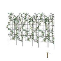 6 vnt. tvirtos metalinės sodo grotelės – 51 × 180 cm