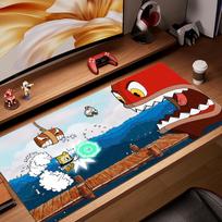Mat Pc Cabinet Mouse Pad Gaming Mats Cuphead Games Office Accessories 900x400 Desk Xxl Gamer Cute Carpet Cabinets Mousepad Anime 40cmx90cm(15.7x35.4inch)