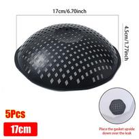 5/10Pcs Flower Pot Pot Hole Mesh Pad Bonsai Basin Drainage Gasket Flowerpot Bottom Grid Mat 5Pcs 17cm gray