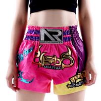 MMA Boxing Shorts Men Women Stretchable Spandex Training Muay Thai Kickboxing Combat Sports M pink