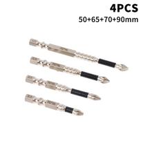 3/4/5/6/9Pcs Upgraded Non-Slip Ph2 Impact Driver Bit Set With Magnetic Screwdriver Tool 25-150Mm Non-Slip Waterproof Bits as the picture