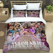 Dainininkės T-Taylor-Swifts Patalynės Komplektai Išskirtinis Lovos Reikmenų Rinkinys Antklodės Užvalkalas Antklodės Komplektas Patalynės Rinkinys Prabangi Gimtadienio Dovana 135x200cm