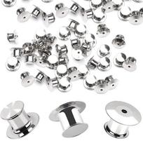 10 vnt. Užrakinamas segtuko galas Užrakinamo segtuko laikiklis Sagtis Metalinis segtuko pagrindas Sagės Atlapo segtuko užrakto priedai 10pcs gray