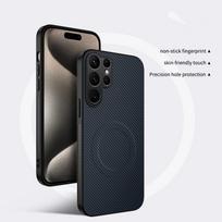 Prabangus itin plonas anglies pluošto magnetinis dėklas, skirtas Samsung Galaxy S26 S25 Ultra S23 S22 S21 S24 Plus FE A56 A36 A26 A06 A55 A54 Galaxy S21