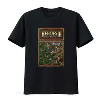 Heroes Map Of Might And Magic Iii T Shirt Classic Video Game Retro Gamer Gaming Vintage Washed Casual Comfortable Vintage XL black