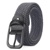 Vyriškas diržas Laisvalaikio pintas elastinis diržas Lauko sportui Moteriškas diržas nereikia skylučių Laipiojimo darbo diržas vyrams moterims Mada 105cm black