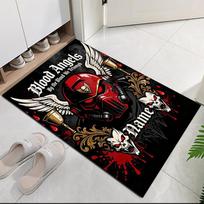 Individualus pavadinimas Warhammer 40K spausdintas kilimas kilimėlis biuro kėdei svetainei miegamajam virtuvės kambariui dekoravimui dovanos 50cmx80cm gray