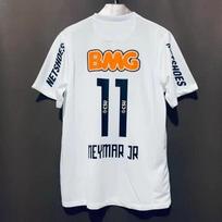 2012-13 Santos namų marškinėliai Nr.11 Neymar Retro futbolo marškinėliai Vyriški trumparankoviai sportiniai marškinėliai Medium
