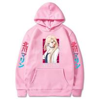 Mano pasipuošimas Darling Anime megztinis Marin Kitagawa Mielas vyriškas su gobtuvu, moteriškas, madingi gobtuvai Paplitę gatvės aprangos megztiniai XS pink