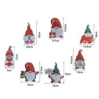 Christmas Car Decor Reflective Santa Stickers for a Festive Atmosphere RFM007 gray