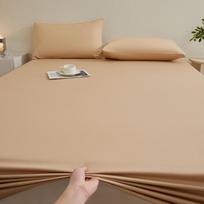 Naujas vienspalvis medvilninis paklodis su gumyte, vieno gabalo, studentų bendrabučiams, tinkamas visiems sezonams, skalbiamas paklodis su gumyte, pilnai apgaubiantis 90 * 200 + 20cm single bed hat