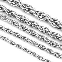 Nerūdijančio plieno išpjovos Hip-Hop grandinėlės apyrankė: Drąsus Europos ir Amerikos Tendencijų Kūrėjo Unisex Titano Apyrankė 18cm Bracelet gray