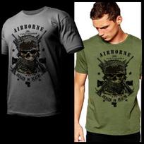 Army Special Forces  Airborne Paratrooper Combat Veteran Military Tee Unisex T-Shirt L black