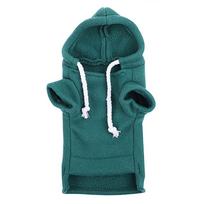 High-quality Fleece Ferret Hoodie Pet Supplies Soft Pet Clothes Winter Warmer Comfortable Pet Pullover Lizard M žalia