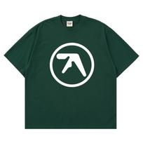 Men TShirt Aphex Twin Shirt 100 Cotton Print Oversized Y2k Streetwear Tees Short Sleeve Tops Korean Fashion Aesthetic Clothing M gray