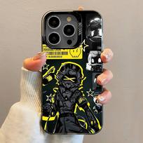 M-Murder D-Drone Phone Case For iPhone 16,15,14,13,12,11,Pro,Max,Plus,Mini,SE Anti Fall Black Matte Hard Bumper iphone14plus gray